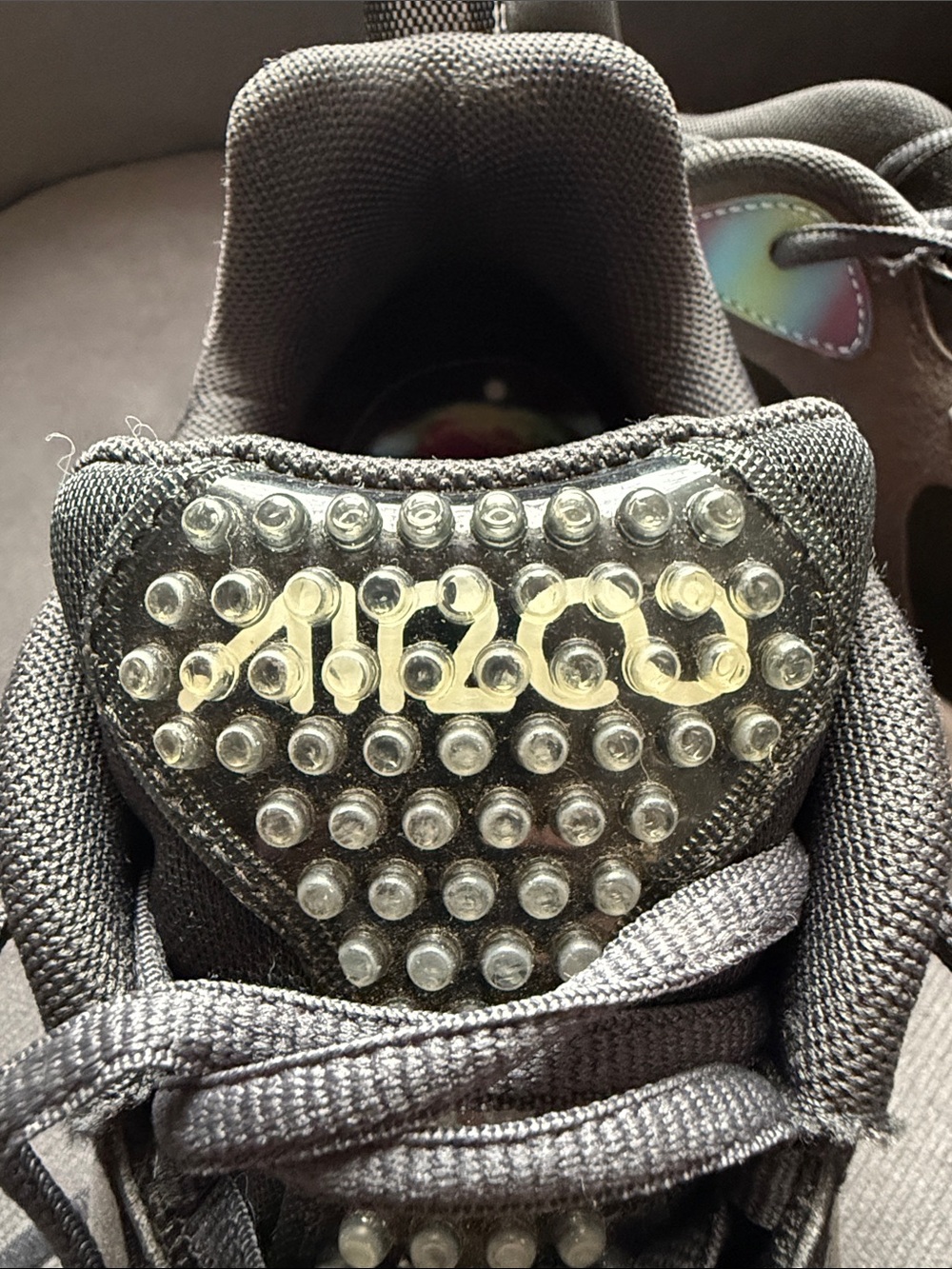 Nike Kids Black Sneakers with Iridescent Accents - Picture 6 of 7